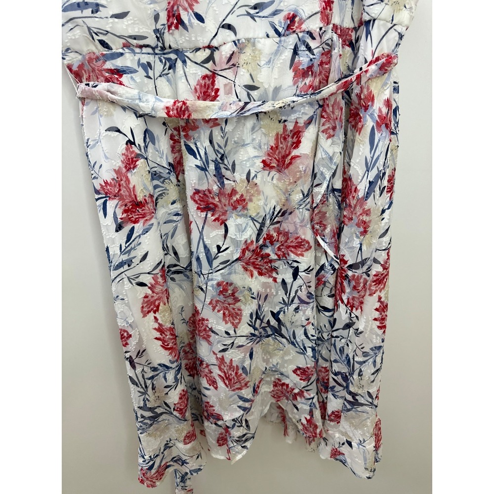 Lane Bryant 4th of July Theme Floral Burnout Dress Tie Plus Size 20 Summer *Flaw - Picture 13 of 15